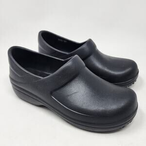 Crocs Work Clog Women 7 Neria Pro II Slip Resistant Lightweight Black 205384
